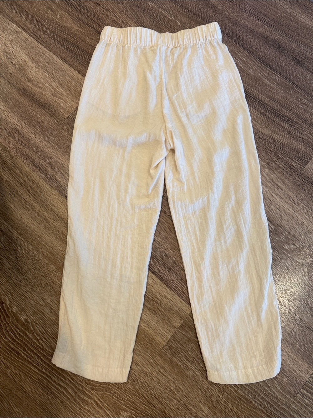 Light Cream Linen Pants - Picture 2 of 2